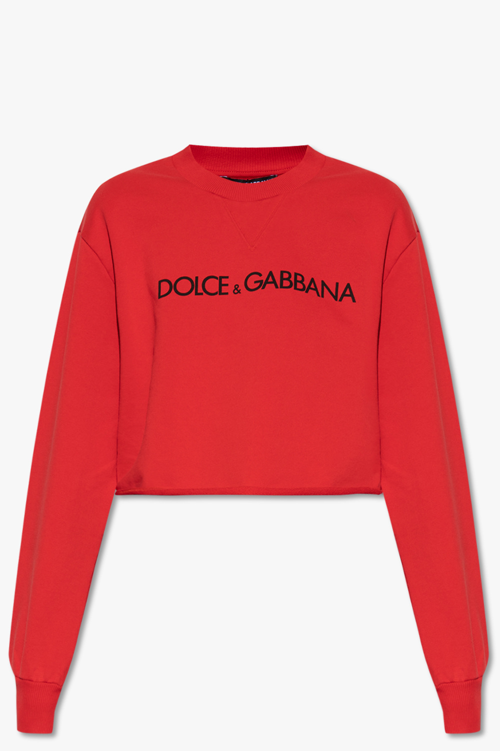 dg dolce gabbana Red Sweatshirt with logo mens dolce gabbana blue suit SchaferandweinerShops Greenland